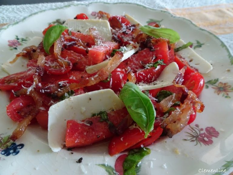 Салат из помидоров, арбуза и рикотты от Симоне Занони