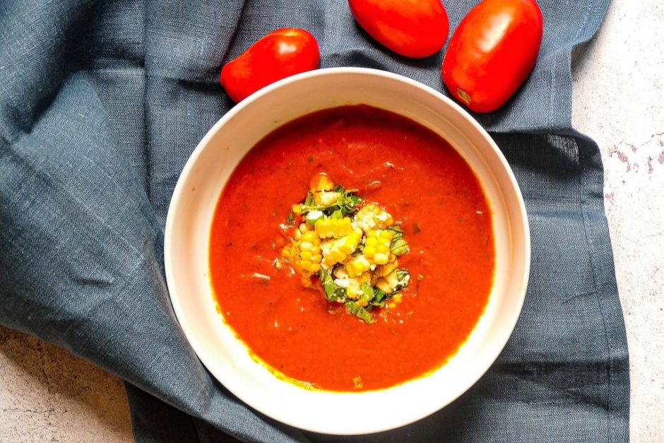 Суп из перца, помидоров и кукурузы – МАЛЕНЬКАЯ СУМАСШЕДШАЯ НАСЕЛКА