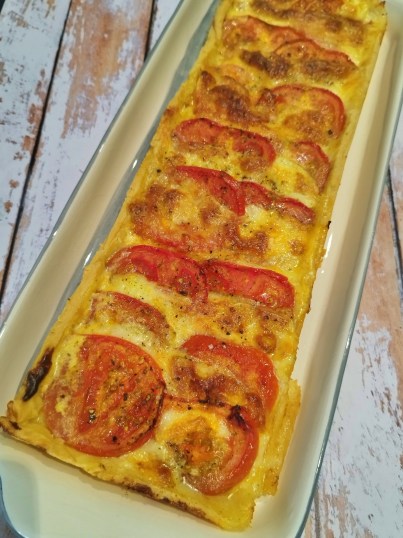 Пикантный пирог с помидорами и моцареллой — Дневник повара